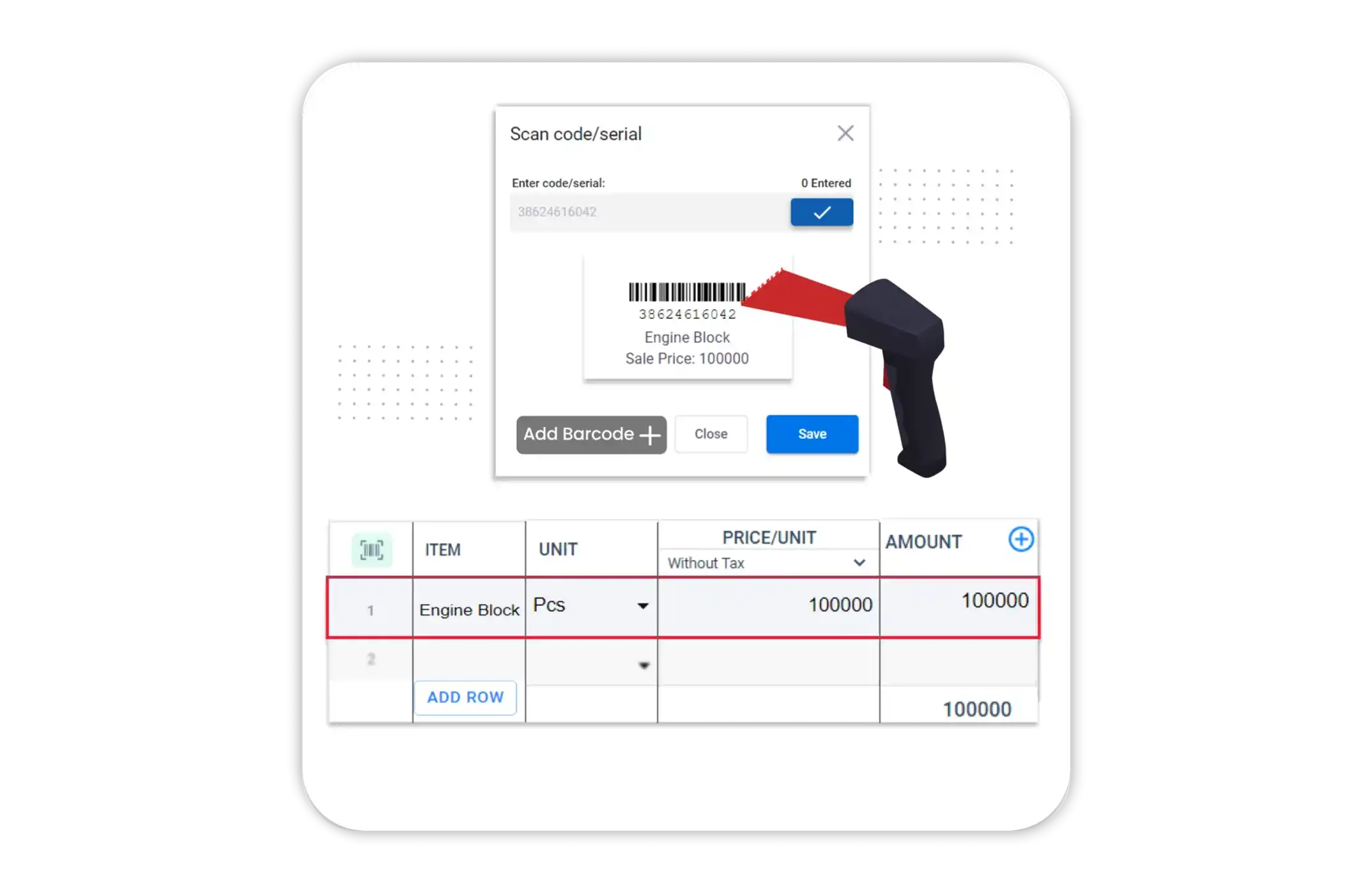 billing and inventory software development company | Barcode Scan Enabled