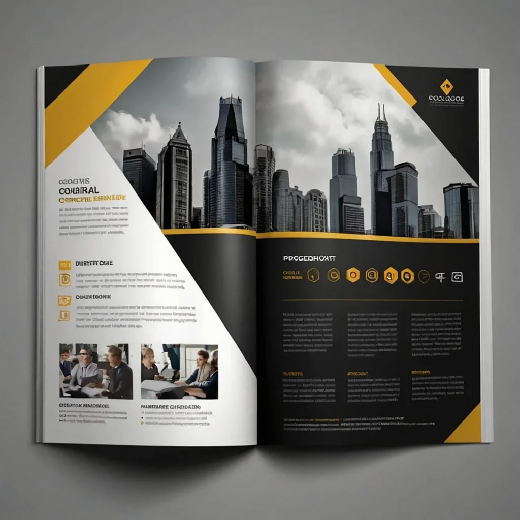 Zenerom company profile and brochure design services Kochi