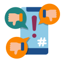 Social media engagement problem graphic for Kerala marketing services.