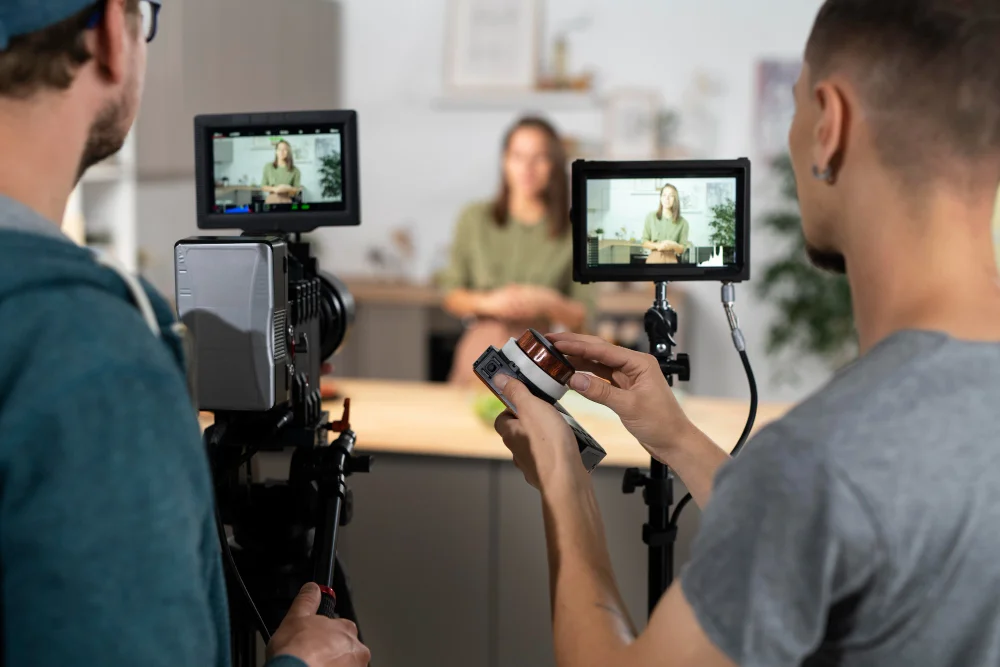 Multi-camera podcast recording in Ernakulam