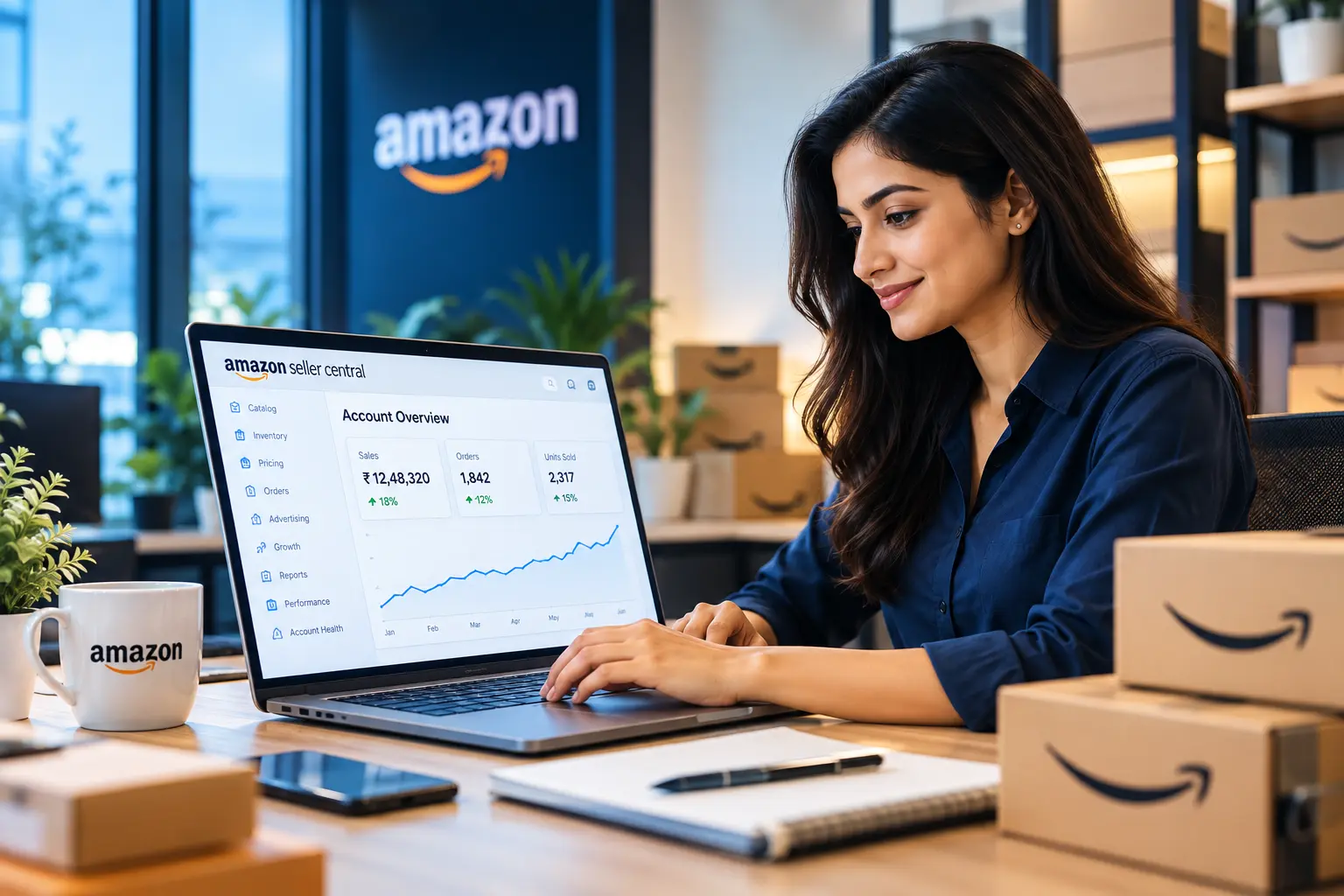 Amazon seller account management and e-commerce operations